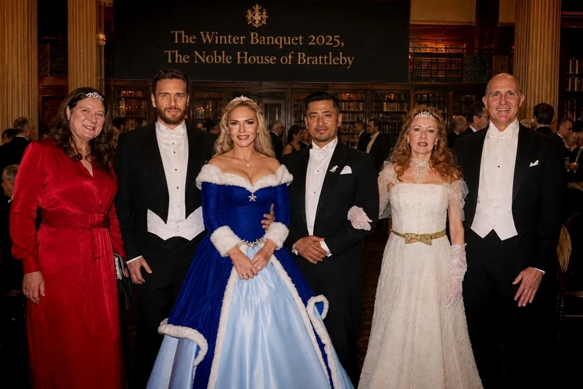 The Winter Banquet 2025, guests seated for dinner in the City of London
