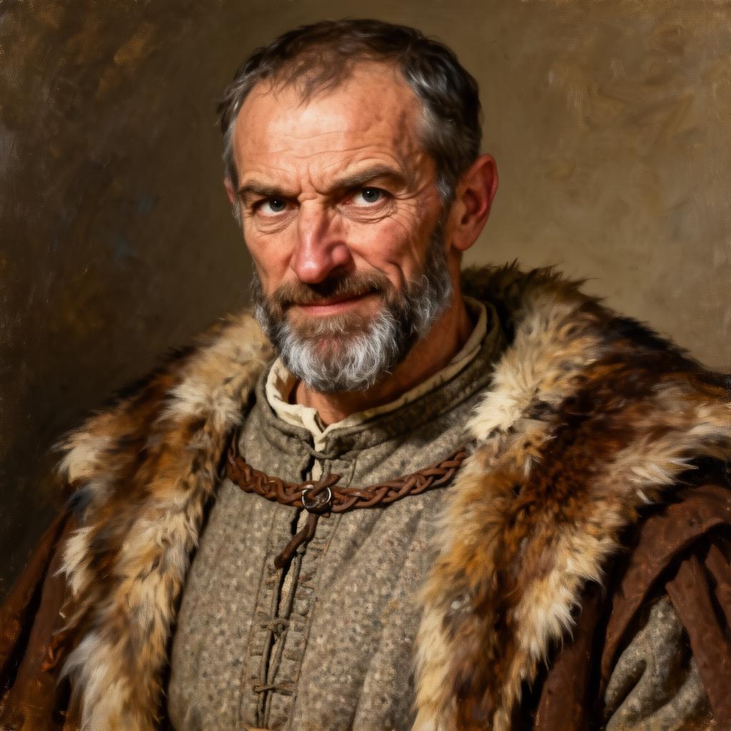 Portrait of Gerard de Camville — ancestral lineage of the Noble House of Brattleby, seat of Lady Nicoleta, the 12th Baroness of Brattleby