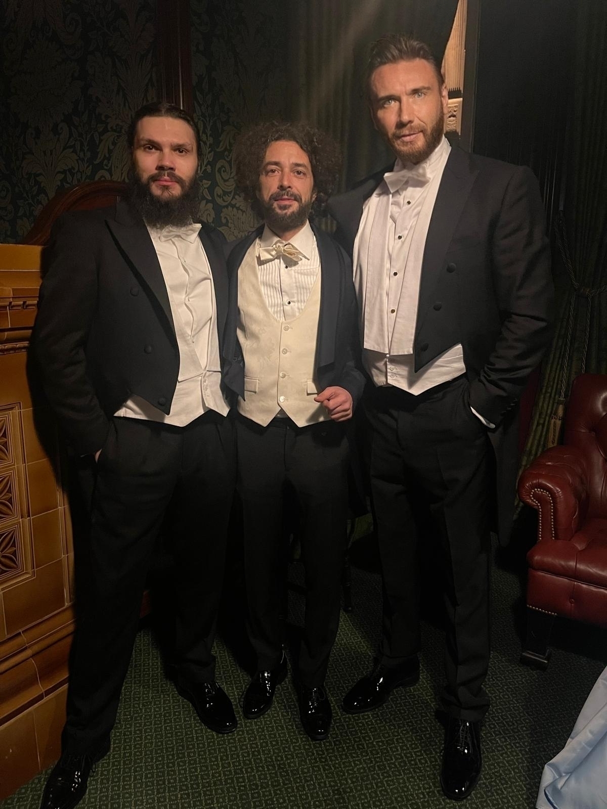 Mihai Alexandru Crăciun, 13th Baron of Brattleby, in white-tie with fellow distinguished guests at The Winter Banquet — Noble House of Brattleby, London